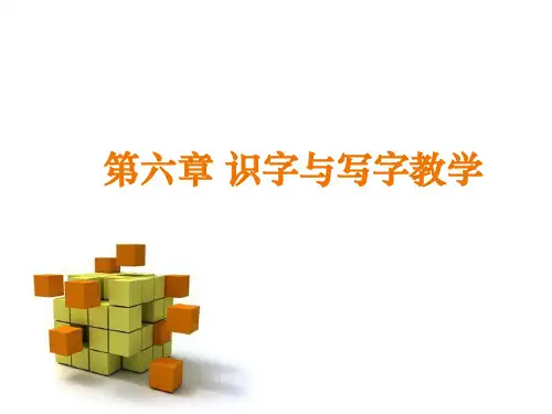 识字与写字教学