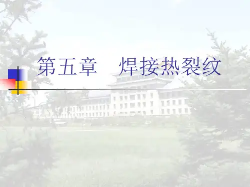 裂纹分类-热裂纹讲解
