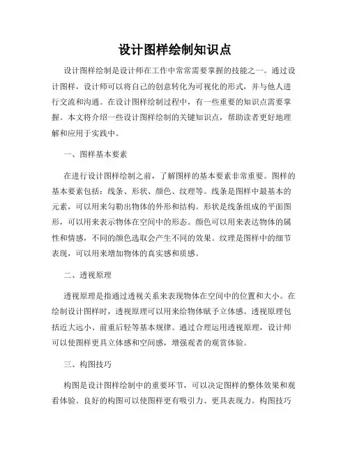 设计图样绘制知识点