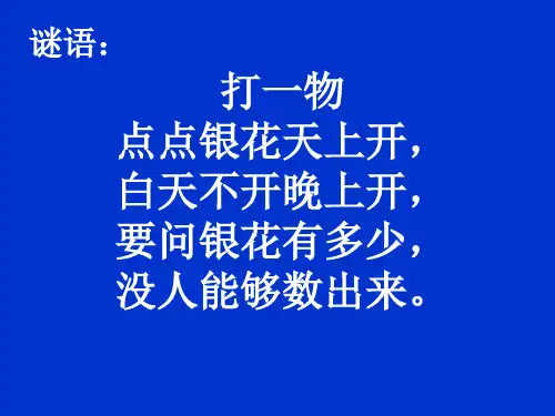 1数星星的孩子优秀课件ppt