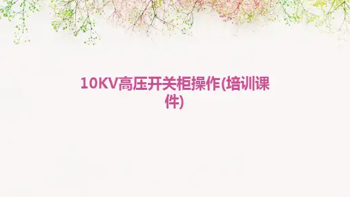 10KV高压开关柜操作(培训课件)