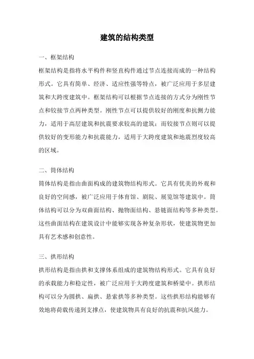 建筑的结构类型