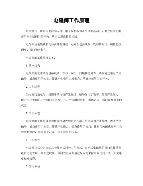 电磁阀工作原理