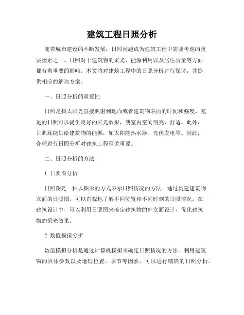 建筑工程日照分析