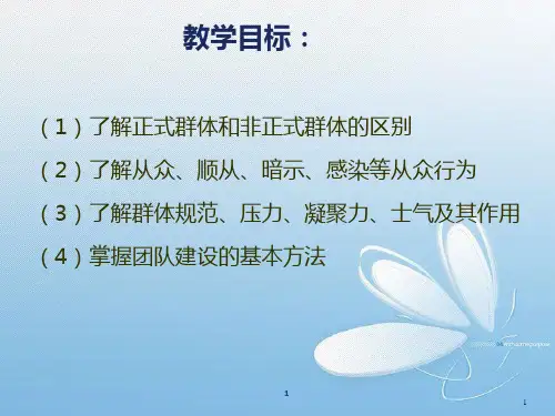管理心理学06群体心理与行为