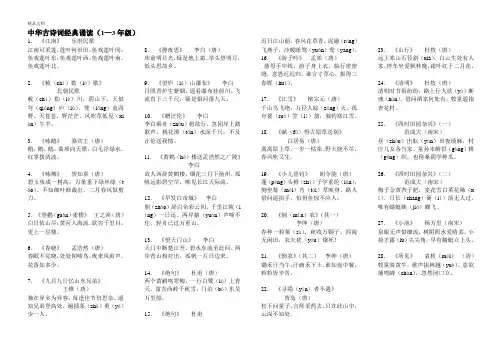中华古诗词经典诵读(1—3年级)