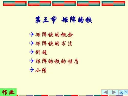 线性代数第十一讲