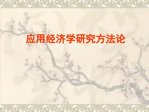 经济学研究方法论(免费下载)