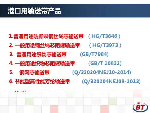 普通用途钢丝绳芯阻燃输送带HG3646