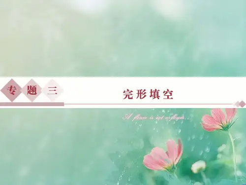 2017优化方案高考英语二轮总复习——讲义第2部分 题型专题突破 专题三.ppt 精品优选公开课件