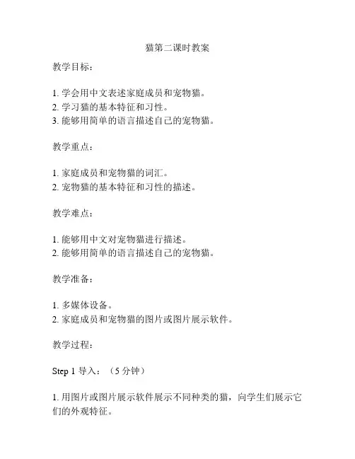 猫第二课时教案