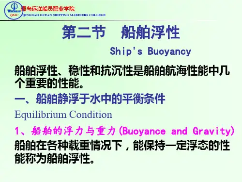 第二节 船舶浮性