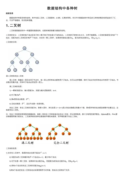 数据结构中各种树