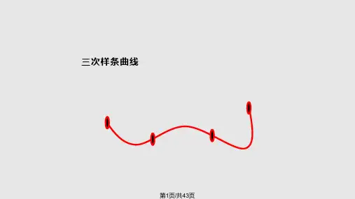 三次样条曲线PPT课件