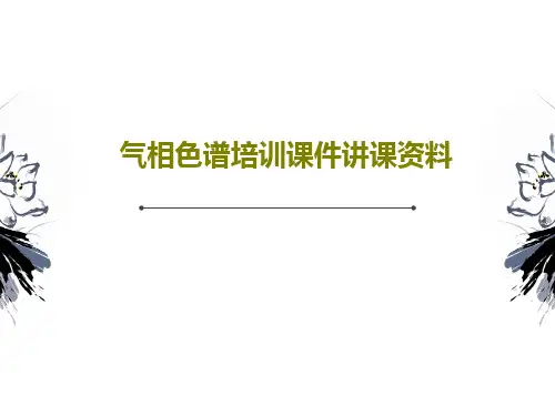 气相色谱培训课件讲课资料200页PPT