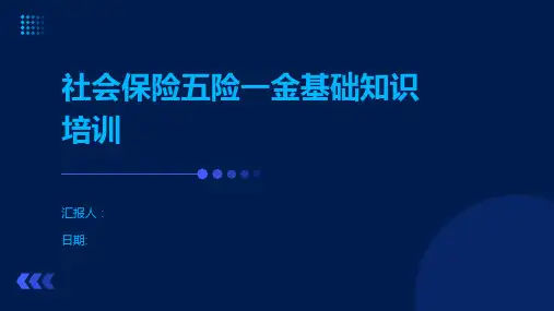 社会保险五险一金基础知识培训