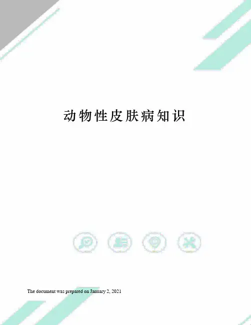 动物性皮肤病知识