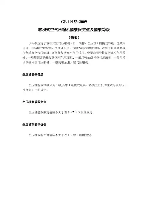 容积式空气压缩机19153-2009