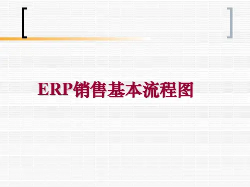 ERP销售流程图