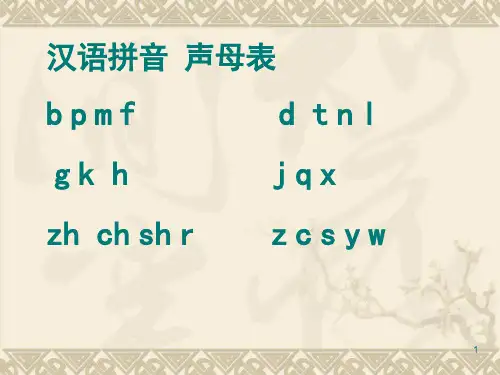 汉语拼音查字典方法PPT
