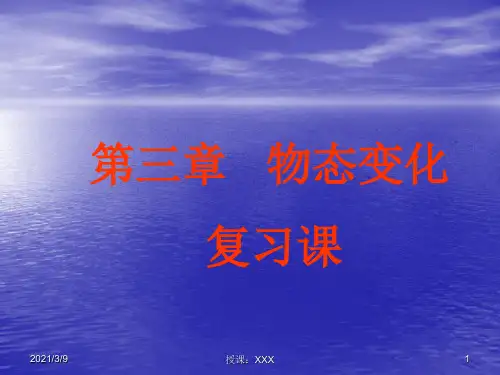 物理复习课《物态变化》PPT课件