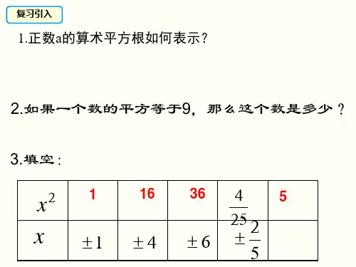 平方根课件
