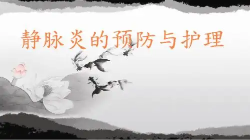 静脉炎的护理PPT课件