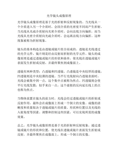 光学镜头成像原理