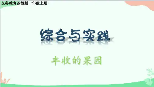 苏教版数学一年级上册综合与实践—丰收的果园课件