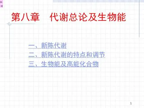 代谢总论