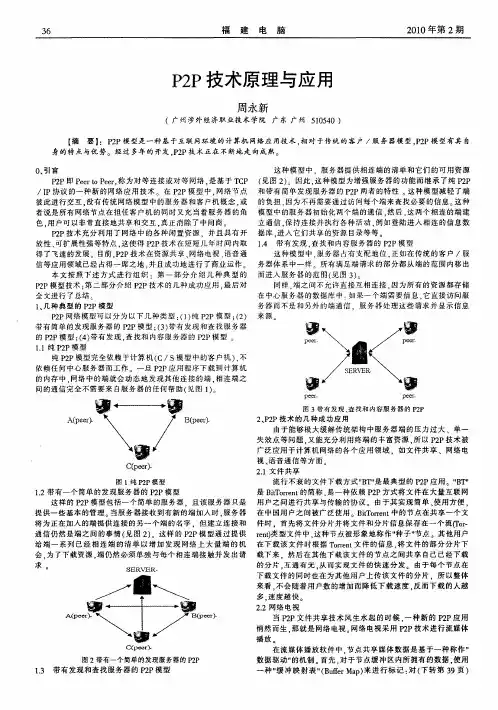 P2P技术原理与应用