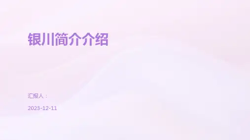 银川简介介绍