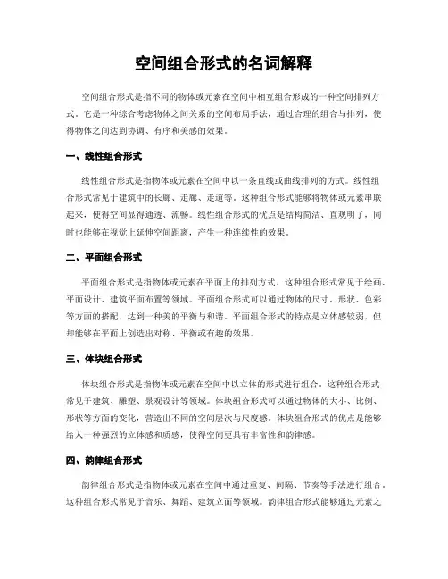 空间组合形式的名词解释