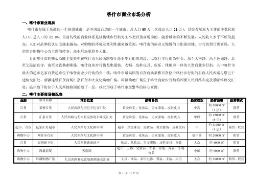 喀什市商业市场分析1