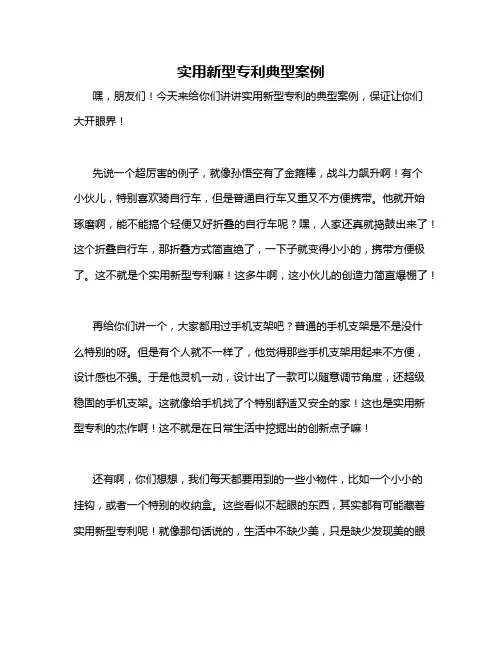 实用新型专利典型案例