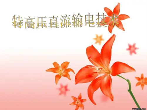 特高压直流输电PPT!教学提纲