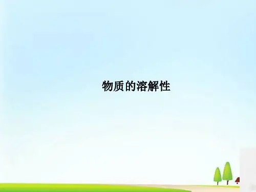 初中化学九下 6.3  物质的溶解性  课件 _4