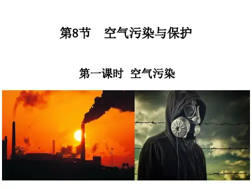 3.8空气污染与保护-浙教版八年级科学下册课件
