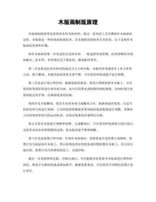 木版画制版原理