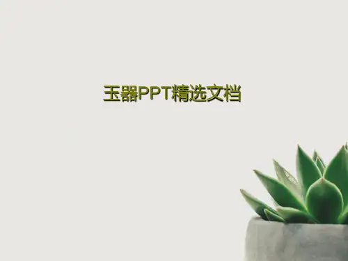玉器PPT精选文档共66页文档