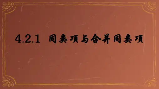 同类项与合并同类项课件(共29张PPT)