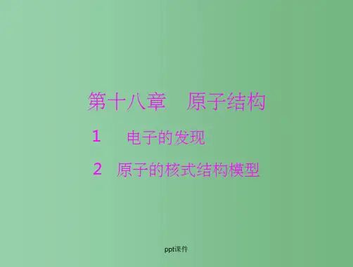 高中物理 第十八章 1 2 原子的核式结构模型课件 新人教版选修3-5