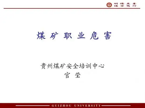 煤矿职业危害2012