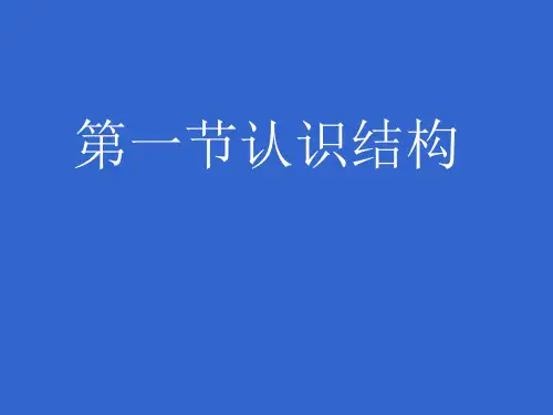 通用技术必修2粤教版1.1认识结构 (共18张PPT)