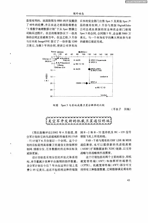 美空军开发新的机载卫星通信终端