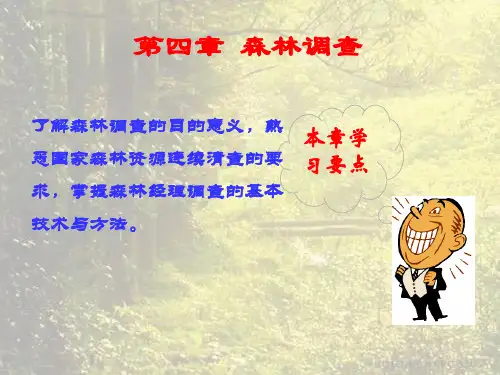 森林经理学第四章