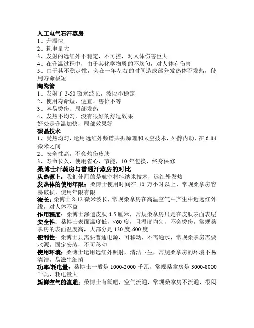 如何选购汗蒸房