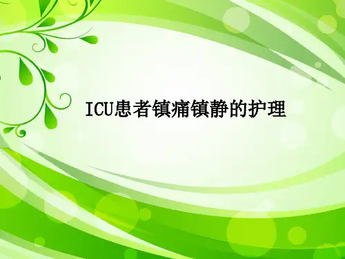 ICU患者的镇痛镇静的护理ppt课件
