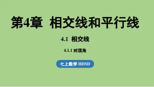 4.1 相交线课时1(课件)华师大版(2024)数学七年级上册