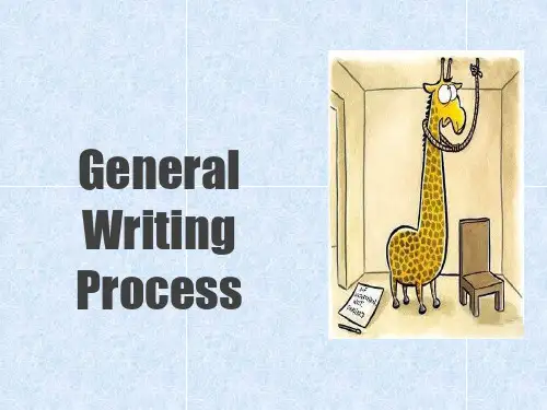 英语写作process of writing (1)